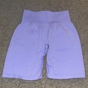 Purple biker shorts